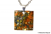 Stein-Eisen-Meteorit-Anhänger (Jepara | Scheibe | 925er Silber) - 5,60 g Stein-Eisen-Meteorit-Anhänger (Jepara | Scheibe | 925er Silber) - 5,60 g