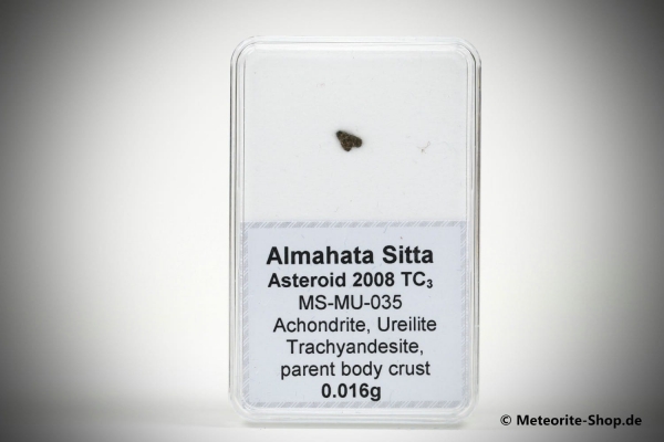 Almahata Sitta Meteorit (MS-MU-035: Ureilit > Trachyandesit) - 0,016 g