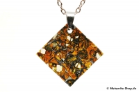 Stein-Eisen-Meteorit-Anhänger (Jepara | Scheibe | 925er Silber) - 5,10 g Stein-Eisen-Meteorit-Anhänger (Jepara | Scheibe | 925er Silber) - 5,10 g