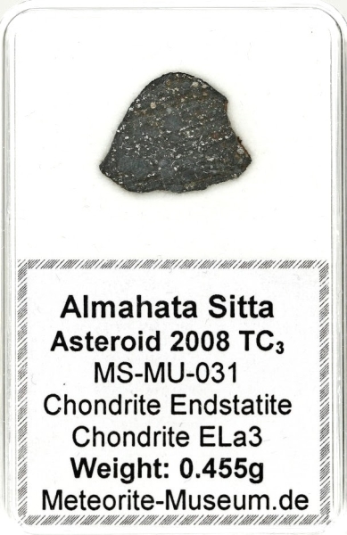 Almahata Sitta Meteorit (MS-MU-031: Enstatit-Chondrit > ELa3) - 0,455 g