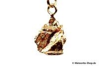 Eisen-Meteorit-Anhänger (Campo del Cielo | Natura | Vergoldet) - 3,90 g Eisen-Meteorit-Anhänger (Campo del Cielo | Natura | Vergoldet) - 3,90 g