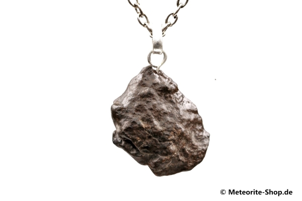 Stein-Meteorit-Anhänger (NWA 4528 | Natura | 925er Silber) - 6,80 g