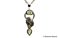 Multi-Stein-Anhänger (Moldavit & Campo del Cielo | Natura | 925er Silber) - 5,80 g Multi-Stein-Anhänger (Moldavit & Campo del Cielo | Natura | 925er Silber) - 5,80 g