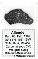 Allende Meteorit - 1,25 g Allende Meteorit - 1,25 g