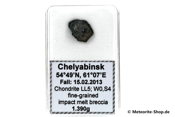 Chelyabinsk (Tscheljabinsk) Meteorit - 1,390 g