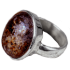 Kategorie Stein-Meteorit Ringe (NWA 869 | Cabochon | 925er Silber)