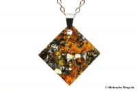 Stein-Eisen-Meteorit-Anhänger (Jepara | Scheibe | 925er Silber) - 4,80 g Stein-Eisen-Meteorit-Anhänger (Jepara | Scheibe | 925er Silber) - 4,80 g