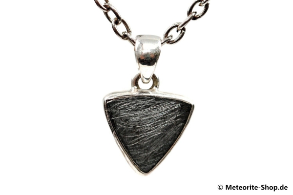 Eisen-Meteorit-Anhänger (Muonionalusta | Scheibe | 925er Silber) - 1,80 g