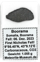 Boorama Meteorit CO3 (Motiv I): Einzigartig: Der erste Nikolaus-Meteoritenfall vom 06.12.2023 - Als der Himmel Geschichte schrieb Boorama Meteorit CO3 (Motiv I): Einzigartig: Der erste Nikolaus-Meteoritenfall vom 06.12.2023 - Als der Himmel Geschichte schrieb