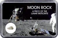 Mond Meteorit NWA 11407 (Motiv: Astronaut mit Mondlandefähre) Mond Meteorit NWA 11407 (Motiv: Astronaut mit Mondlandefähre)