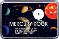Merkur Meteorit NWA 7325 (Motiv: Sonnensystem Planeten V) Merkur Meteorit NWA 7325 (Motiv: Sonnensystem Planeten V)
