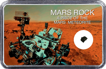 Mars Meteorit NWA 4925 (Motiv: Mars Rover Curiosity Selfie II)