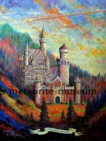 Neuschwanstein Meteoritenfall Gemälde (Motiv III) Neuschwanstein Meteoritenfall Gemälde (Motiv III)