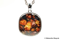 Stein-Eisen-Meteorit-Anhänger (Sericho | Scheibe | 925er Silber) - 10,00 g Stein-Eisen-Meteorit-Anhänger (Sericho | Scheibe | 925er Silber) - 10,00 g