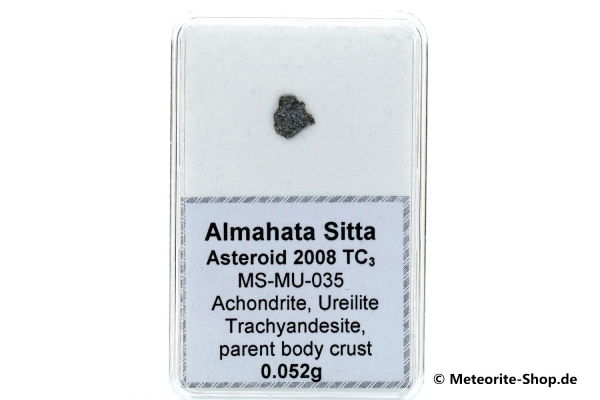 Almahata Sitta Meteorit (MS-MU-035: Ureilit > Trachyandesit) - 0,052 g