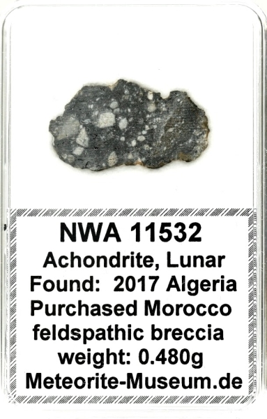 NWA 11532 Mond Meteorit - 0,480 g