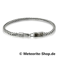 Eisen-Meteorit Kettenarmband (Muonionalusta | Edelstahl | Silber) Eisen-Meteorit Kettenarmband (Muonionalusta | Edelstahl | Silber)