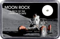 Mond Meteorit NWA 10317 (Motiv: Astronaut mit LRV I) Mond Meteorit NWA 10317 (Motiv: Astronaut mit LRV I)