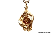 Eisen-Meteorit-Anhänger (Campo del Cielo | Natura | Vergoldet) - 8,10 g Eisen-Meteorit-Anhänger (Campo del Cielo | Natura | Vergoldet) - 8,10 g