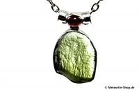Moldavit-Anhänger (Tektit & Tourmalin | Natura | 925er Silber) - 3,40 g Moldavit-Anhänger (Tektit & Tourmalin | Natura | 925er Silber) - 3,40 g