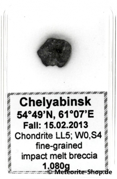 Chelyabinsk (Tscheljabinsk) Meteorit - 1,080 g