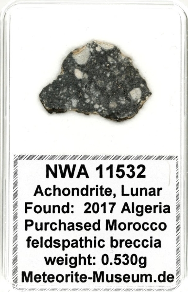 NWA 11532 Mond Meteorit - 0,530 g