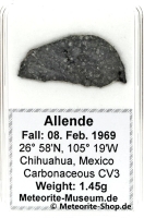 Allende Meteorit - 1,45 g Allende Meteorit - 1,45 g