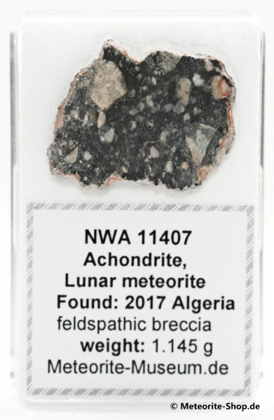 NWA 11407 Mond Meteorit - 1,145 g