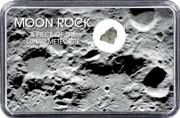 Mond Meteorit NWA 11407 (Motiv: Mond-Einschlagskrater und Mondgestein II)