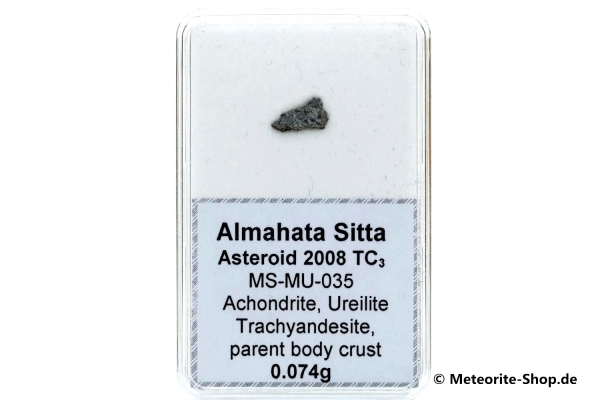 Almahata Sitta Meteorit (MS-MU-035: Ureilit > Trachyandesit) - 0,074 g