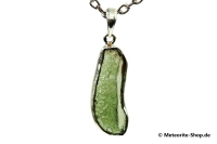 Moldavit-Anhänger (Tektit | Natura | 925er Silber ) - 2,30 g Moldavit-Anhänger (Tektit | Natura | 925er Silber ) - 2,30 g