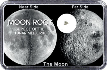 Mond Meteorit NWA 10318 (Motiv: Mond-Vorder- und Rückseite)