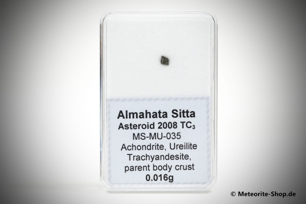 Almahata Sitta Meteorit (MS-MU-035: Ureilit > Trachyandesit) - 0,016 g