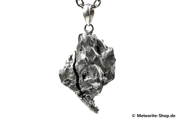 Eisen-Meteorit-Anhänger (Campo del Cielo | Natura | 925er Silber) - 6,50 g