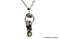 Multi-Stein-Anhänger (Moldavit & Campo del Cielo | Natura | 925er Silber) - 7,00 g Multi-Stein-Anhänger (Moldavit & Campo del Cielo | Natura | 925er Silber) - 7,00 g