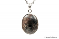 Stein-Meteorit-Anhänger (NWA 869 | Cabochon | 925er Silber) - 10,30 g Stein-Meteorit-Anhänger (NWA 869 | Cabochon | 925er Silber) - 10,30 g