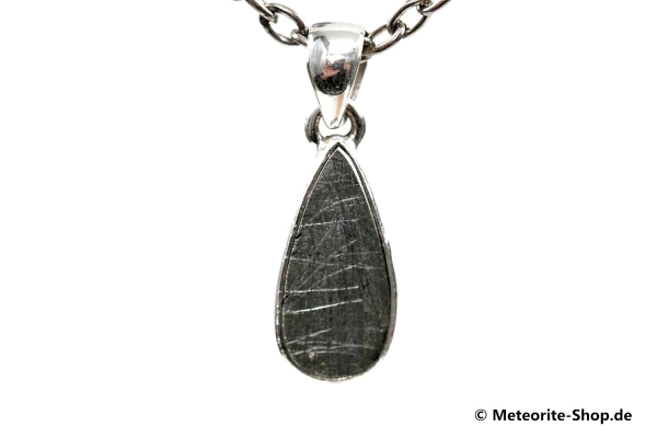 Eisen-Meteorit-Anhänger (Muonionalusta | Scheibe | 925er Silber) - 1,75 g