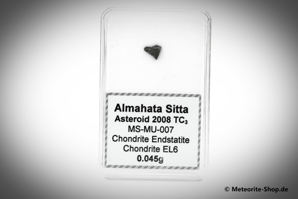 Almahata Sitta Meteorit (MS-MU-007: Enstatit-Chondrit > EL6) - 0,045 g