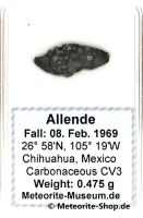 Allende Meteorit - 0,475 g Allende Meteorit - 0,475 g