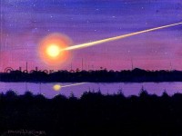 Chelyabinsk Meteoritenfall Gemälde (Motiv I) Chelyabinsk Meteoritenfall Gemälde (Motiv I)