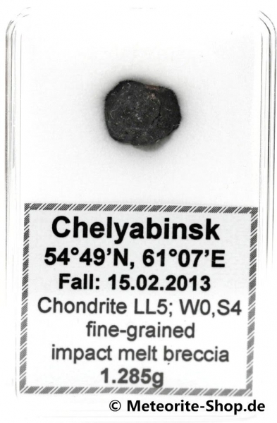 Chelyabinsk (Tscheljabinsk) Meteorit - 1,285 g