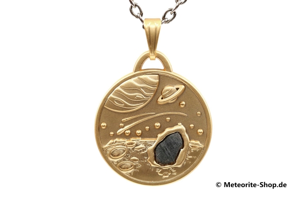 Eisen-Meteorit-Anhänger (Muonionalusta | Münze | Weltall) - 5,60 g