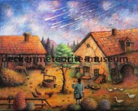 L'Aigle Meteoritenfall Gemälde L'Aigle Meteoritenfall Gemälde