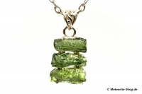 Moldavit-Anhänger (Tektit | Natura | 925er Silber) - 3,80 g Moldavit-Anhänger (Tektit | Natura | 925er Silber) - 3,80 g