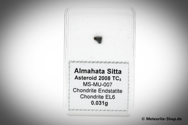 Almahata Sitta Meteorit (MS-MU-007: Enstatit-Chondrit > EL6) - 0,031 g