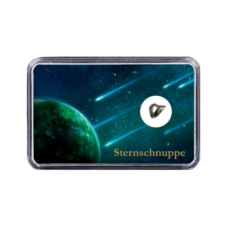 Sternschnuppe im Weltall vor Planet (Motiv II)