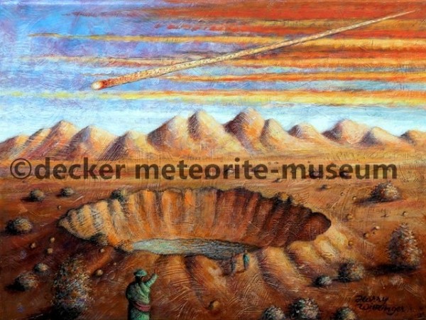 Carancas Meteoritenfall Gemälde (Motiv I)