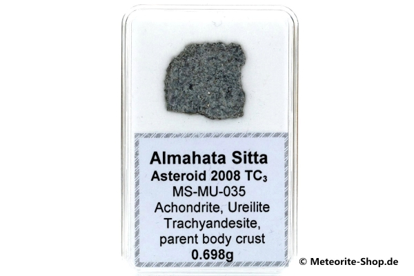 Almahata Sitta Meteorit (MS-MU-035: Ureilit > Trachyandesit) - 0,698 g
