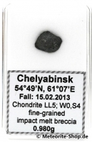 Chelyabinsk (Tscheljabinsk) Meteorit - 0,980 g Chelyabinsk (Tscheljabinsk) Meteorit - 0,980 g