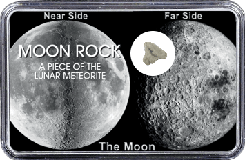 Mond Meteorit NWA 11407 (Motiv: Mond-Vorder- und Rückseite)